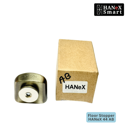 HANeX 44 AB Floor Stopper – Premium Antique Brass Door Protection
