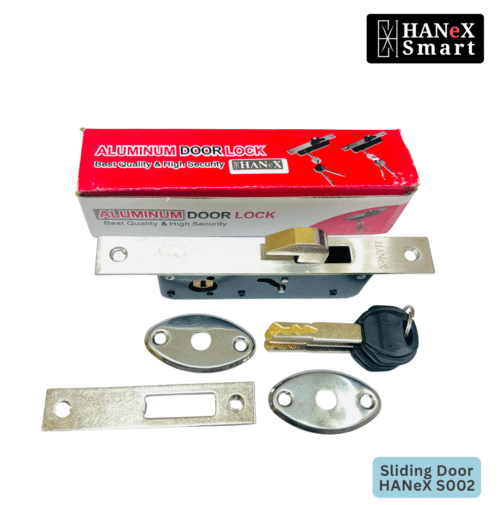 HANeX S002 Sliding Door Lock – Premium Stainless Steel Security for Glass, Wooden & Aluminum Doors