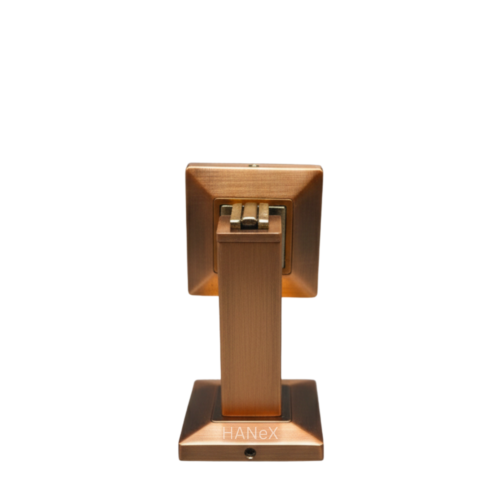 Antique finish metal door stopper Door Stopper 48 Antique with square base design