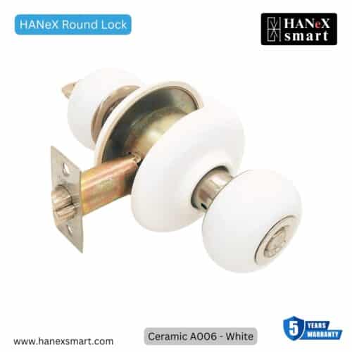 HANeX Round Lock -HANEX Ceramic A006 White