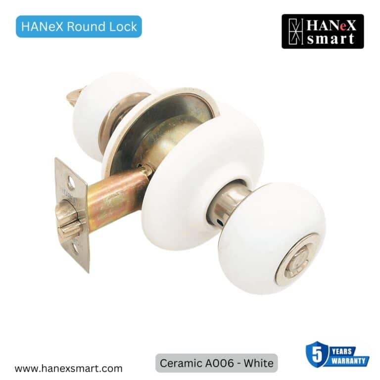 HANeX Round Lock -HANEX Ceramic A006 White